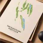 The Sanctuary Golf Course Map Print Poster | Florida USA Golf Wall Art