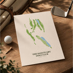 The Sanctuary Golf Course Map Print Poster | Florida USA Golf Wall Art