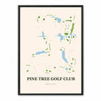 Pine Tree course map in Florida USA