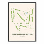Idlewild course map in Wisconsin USA