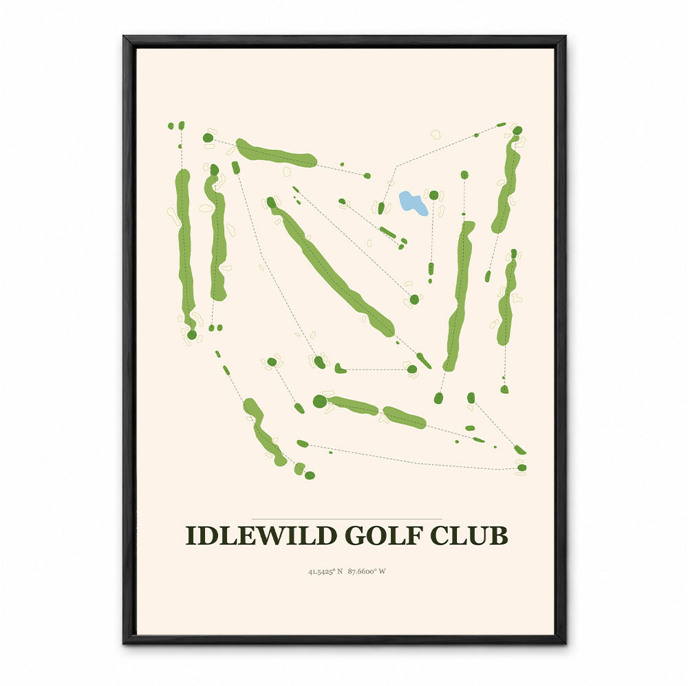 Idlewild course map in Wisconsin USA