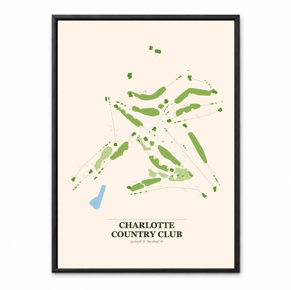Charlotte Country Club course map in Michigan USA
