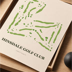 Hinsdale Golf Course Map Print Poster | Illinois USA Golf Wall Art