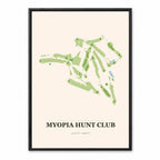 Myopia Hunt Club course map in Massachusetts USA