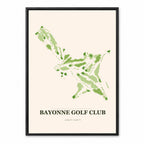 Bayonne course map in New Jersey USA