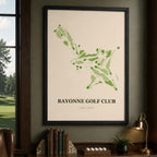Bayonne Golf Course Map Print Poster | New Jersey USA Golf Wall Art