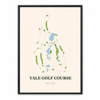 Yale course map in Connecticut USA