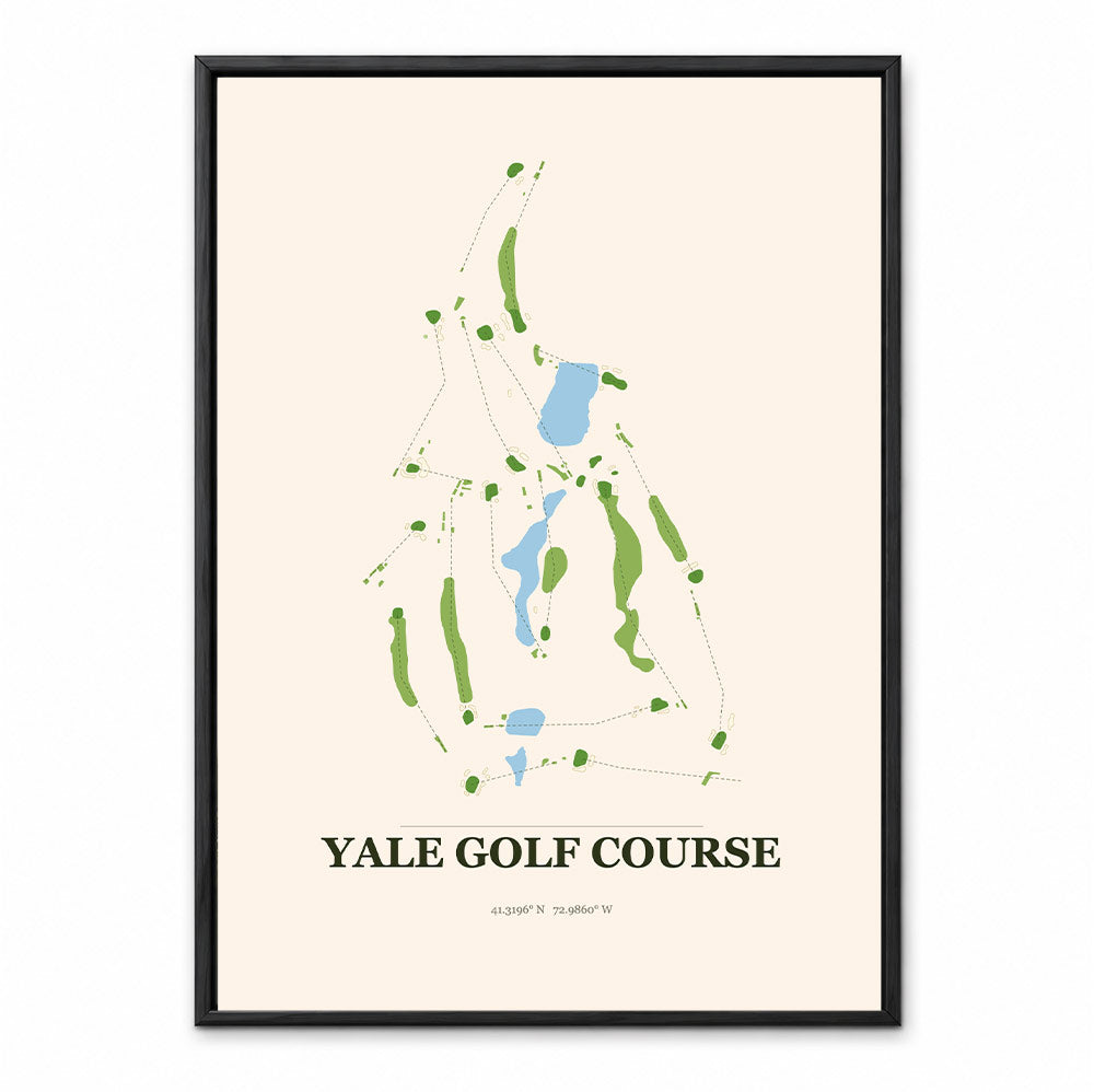 Yale course map in Connecticut USA