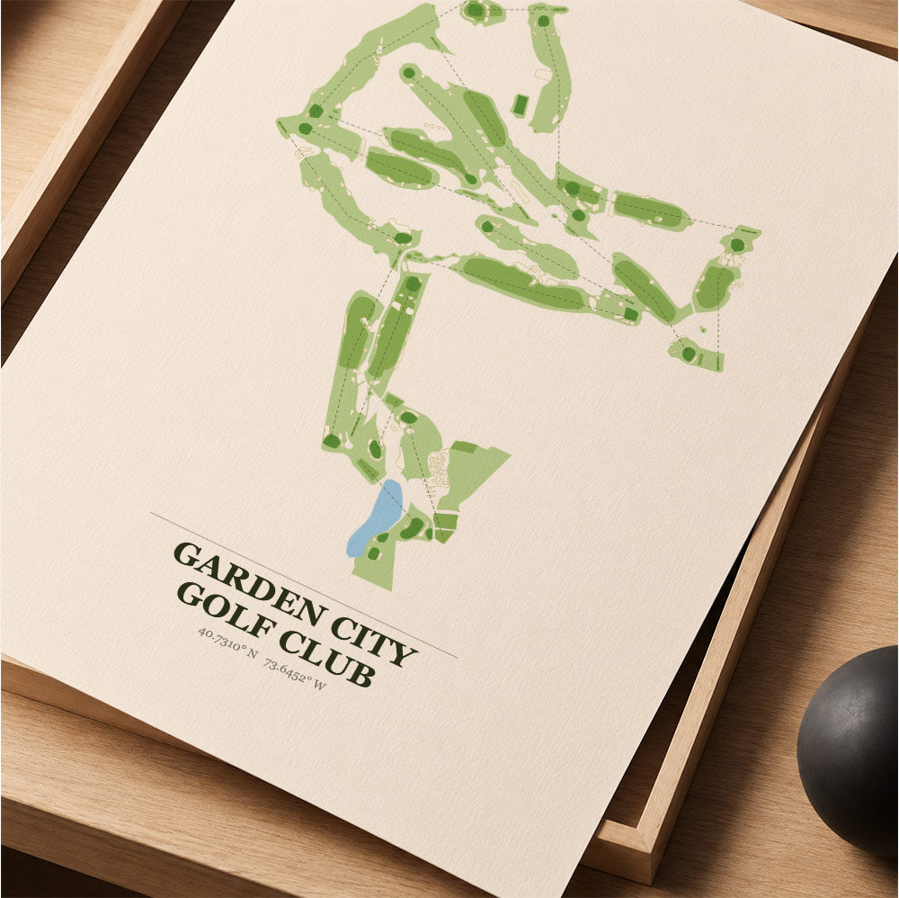 Garden City Golf Course Map Print Poster | Ontario Canada Golf Wall Art