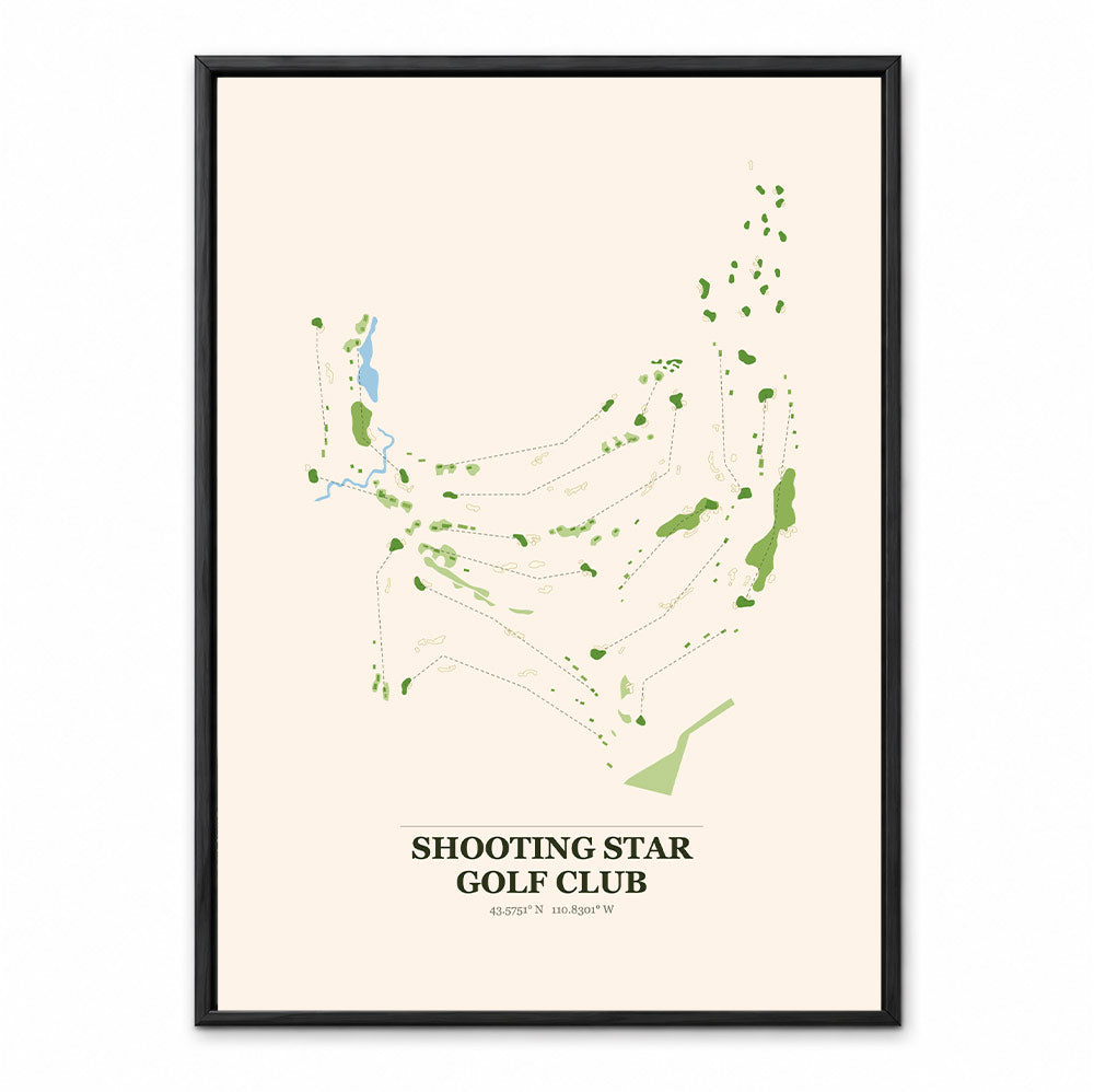 Shooting Star course map in Wyoming USA