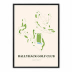 Ballyhack course map in Virginia USA