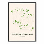 The Park West Palm course map in Florida USA