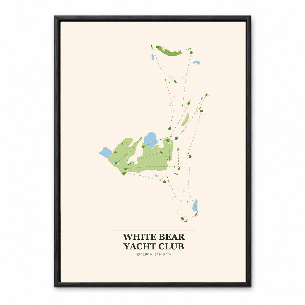 White Bear Yacht Club course map in Minnesota USA