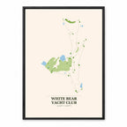 White Bear Yacht Club course map in Minnesota USA