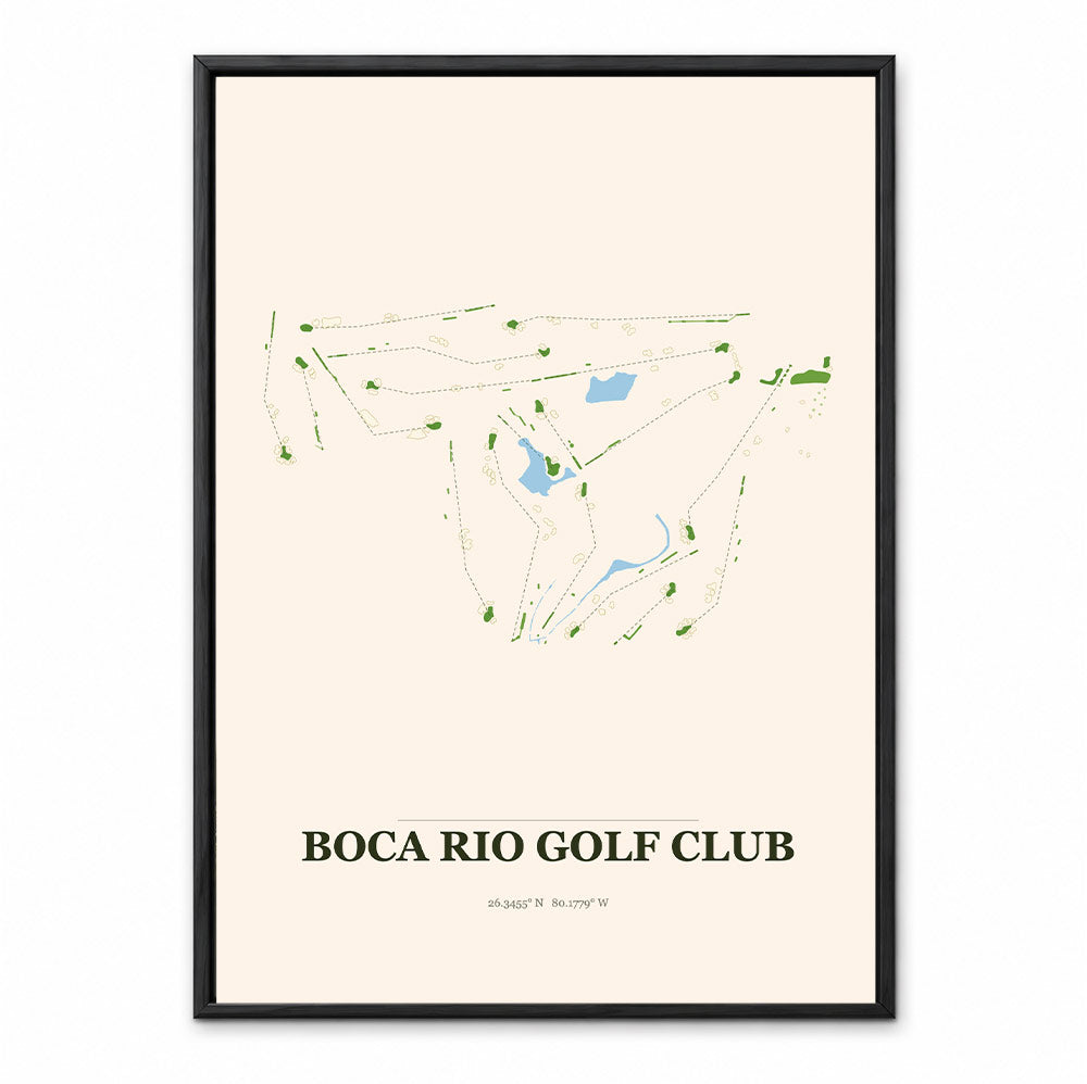 Boca Rio course map in Florida USA