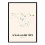 Boca Rio course map in Florida USA