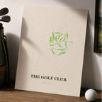 The Golf Course Map Print Poster | Montana USA Golf Wall Art