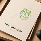 The Golf Course Map Print Poster | Montana USA Golf Wall Art
