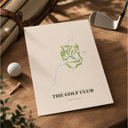 The Golf Course Map Print Poster | Montana USA Golf Wall Art