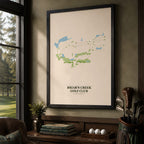 Briar's Creek Golf Course Map Print Poster | South Carolina USA Golf Wall Art