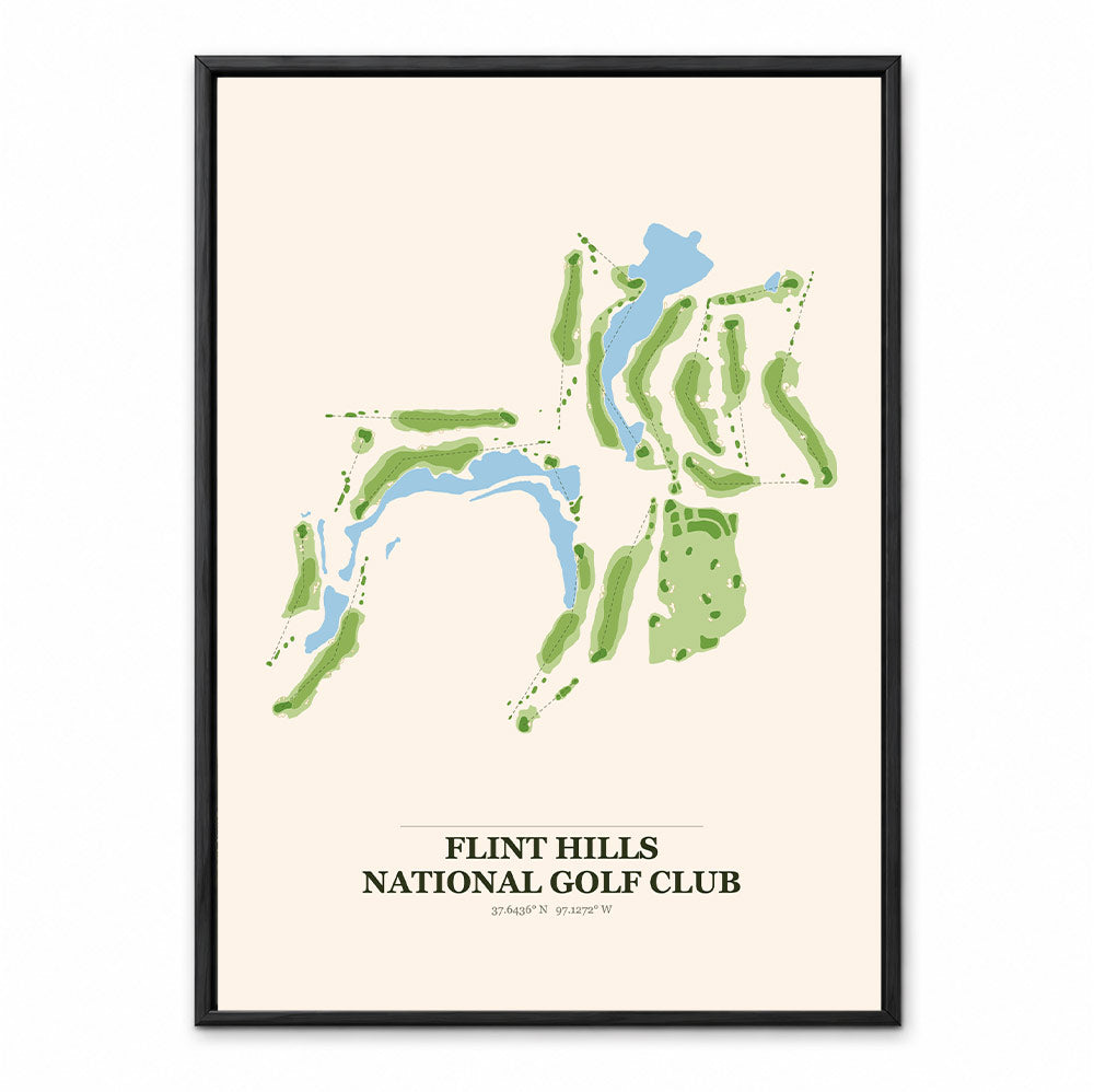 Flint Hills National course map in Kansas USA