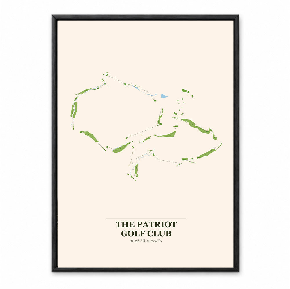 The Patriot course map in Oklahoma USA