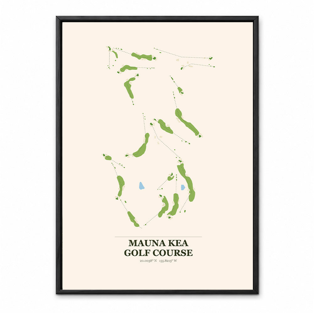 Mauna Kea course map in Hawaii USA
