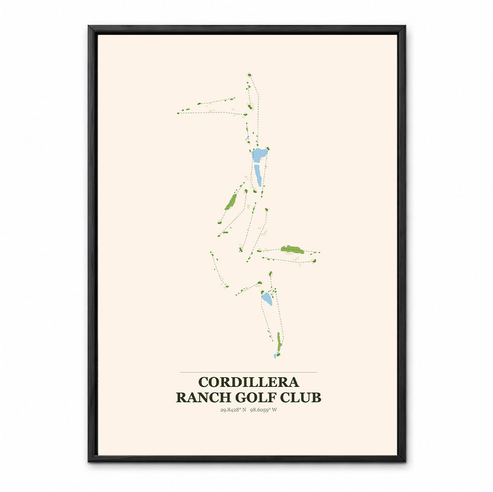 Cordillera Ranch course map in Texas USA