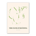 The Club at Ravenna golf course map print poster, Florida USA golf wall art