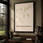 The Club at Ravenna Golf Course Map Print Poster | Florida USA Golf Wall Art