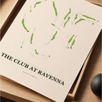 The Club at Ravenna Golf Course Map Print Poster | Florida USA Golf Wall Art