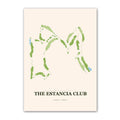 The Estancia Club golf course map print poster, Arizona USA golf wall art