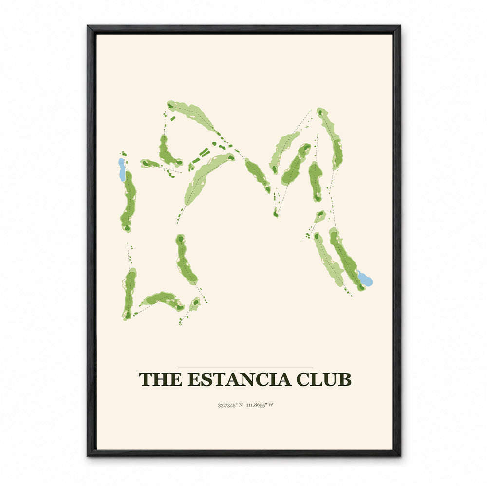 The Estancia Club course map in Arizona USA