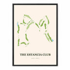 The Estancia Club course map in Arizona USA