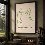 The Estancia Club Golf Course Map Print Poster | Arizona USA Golf Wall Art