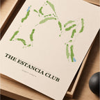 The Estancia Club Golf Course Map Print Poster | Arizona USA Golf Wall Art