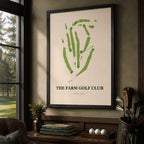 The Farm Golf Course Map Print Poster | North Carolina USA Golf Wall Art