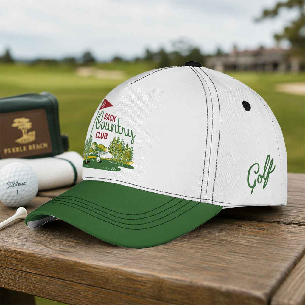 Back Country Club Vintage Golf Hat - Funny Golf Gift for Golfers