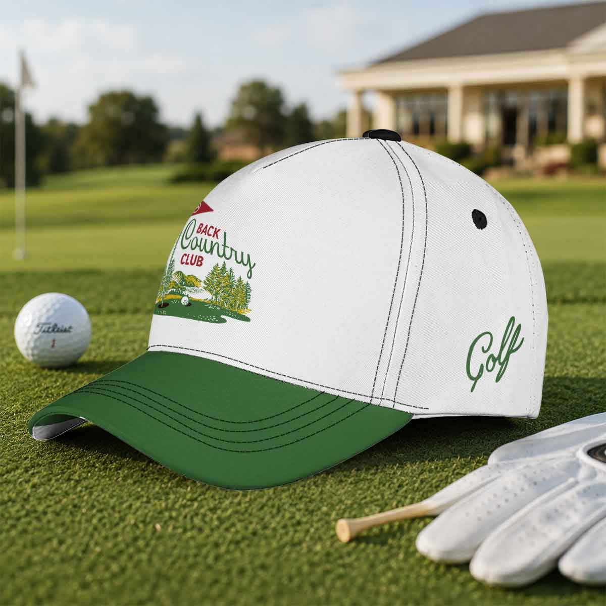 Back Country Club Vintage Golf Hat - Funny Golf Gift for Golfers