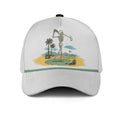 Retro Skeleton Tropical Golf Rope Hat - Funny Golf Gift for Golfers