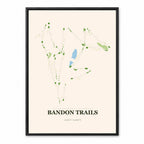 Bandon Trails course map in Oregon USA