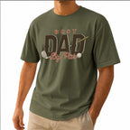 Vintage Best Dad By Par Golf Unisex T-Shirt - Retro Father Golfing Graphic Tee