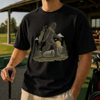 Funny Bigfoot Golf Unisex T-Shirt - Sasquatch Golfer Graphic Tee