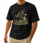 Funny Bigfoot Golf Unisex T-Shirt - Sasquatch Golfer Graphic Tee