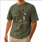 Funny Bigfoot Golf Unisex T-Shirt - Sasquatch Golfer Graphic Tee