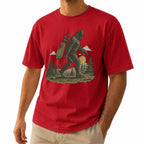 Funny Bigfoot Golf Unisex T-Shirt - Sasquatch Golfer Graphic Tee