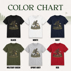 Funny Bigfoot Golf Unisex T-Shirt - Sasquatch Golfer Graphic Tee