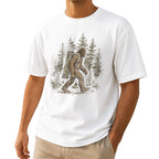 Funny Bigfoot Golf Unisex T-Shirt - Sasquatch Carrying Golf Clubs Graphic Tee