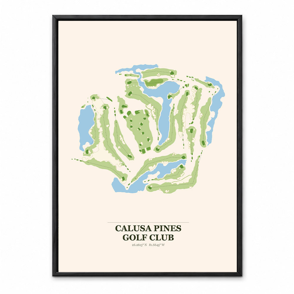 Calusa Pines course map in Florida USA