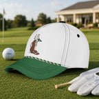 Vintage Golf Bag and 18th Hole Performance Hat - Funny Golf Gift for Golfers